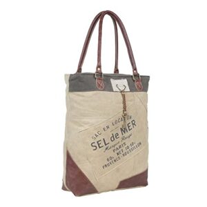 Western Canvas Tote Bag for Women - Cotton Leather Bag Topedo