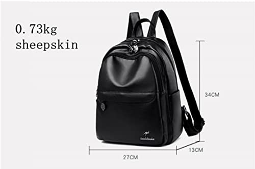 LEMITA Casual Double Zipper Women Backpack Large Capacity School Bag Leather Shoulder Bag Lady Bag Travel Backpack,purple,27*13*34cm