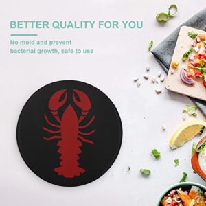 Lobster Cutting Board Tempered Glass Chopping Board for Kitchen Hotel