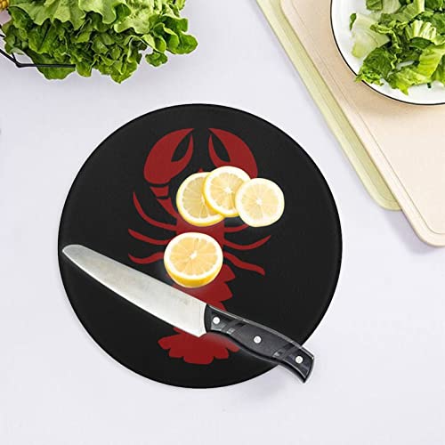 Lobster Cutting Board Tempered Glass Chopping Board for Kitchen Hotel