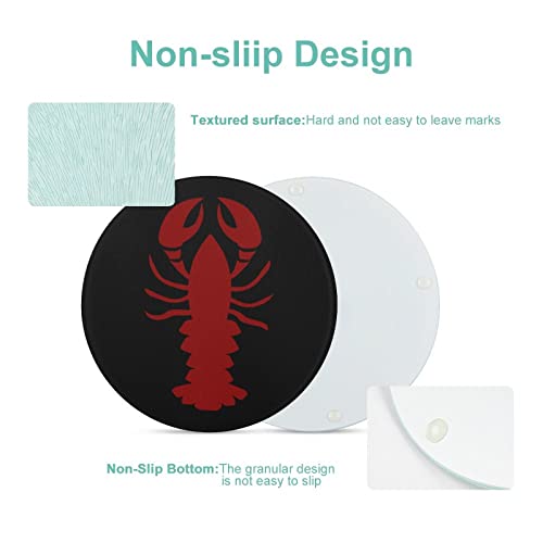 Lobster Cutting Board Tempered Glass Chopping Board for Kitchen Hotel