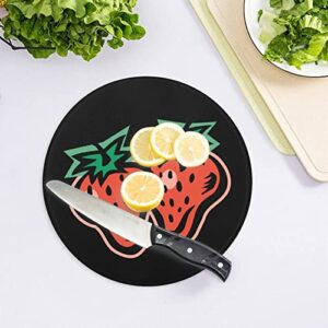 Strawberry Cutting Board Tempered Glass Chopping Board for Kitchen Hotel