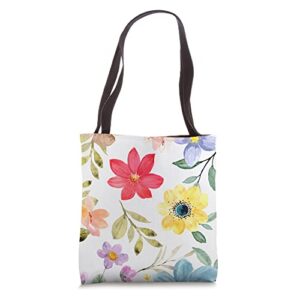 floral frenzy tote bag