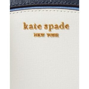 Kate Spade New York Morgan Color-Blocked Saffiano Leather Double Zip Dome Crossbody Cream Multi One Size