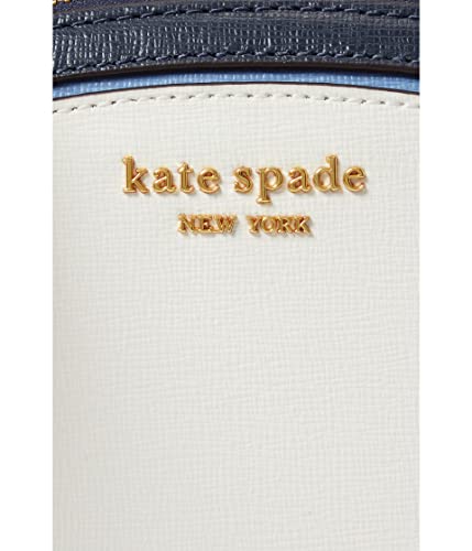 Kate Spade New York Morgan Color-Blocked Saffiano Leather Double Zip Dome Crossbody Cream Multi One Size