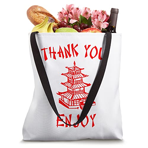 Thank You Enjoy, Thank You Enjoy Chinese takeout girls shirt Tote Bag