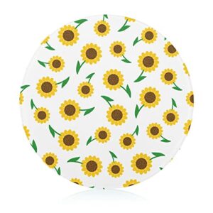 sunflower flowers cutting board tempered glass chopping board for kitchen hotel