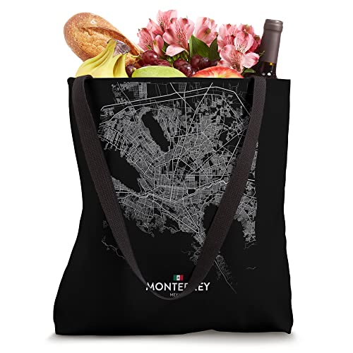 monterrey mexico City map Travel souvenir hometown Tote Bag