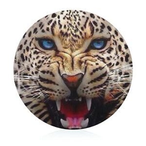 angry leopard cutting board tempered glass chopping board for kitchen hotel