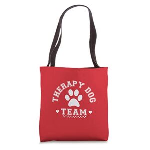 therapy dog team tote bag