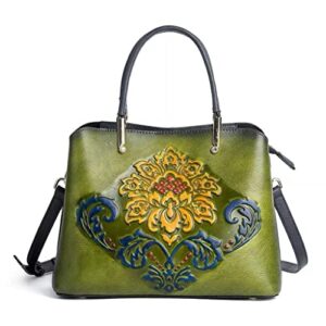 ydxny vintage women’s tote bag women’s handbag hand embossed shoulder bag (color : d, size