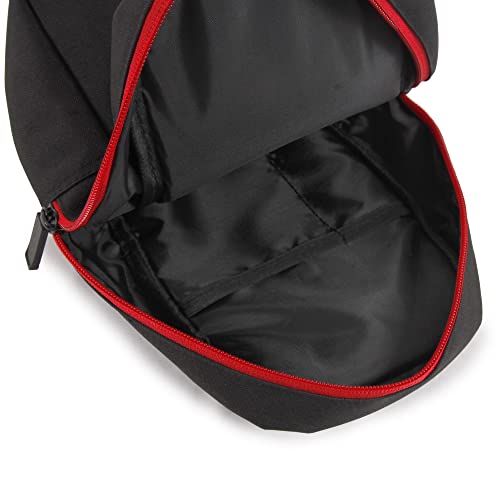 Nautica Unisex's Sling Shoulder Bag, Black RED