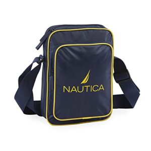 nautica unisex’s shoulder bag, navy yellow