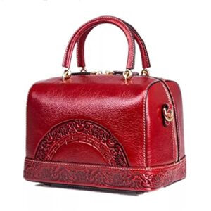 DANN Women's Handbag Vintage Bag Women's Messenger Bag Embossed Handbag