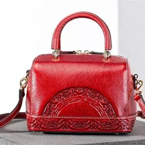 DANN Women's Handbag Vintage Bag Women's Messenger Bag Embossed Handbag