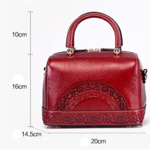 DANN Women's Handbag Vintage Bag Women's Messenger Bag Embossed Handbag