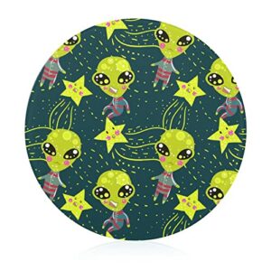 Alien Stars Cutting Board Tempered Glass Chopping Board for Kitchen Hotel