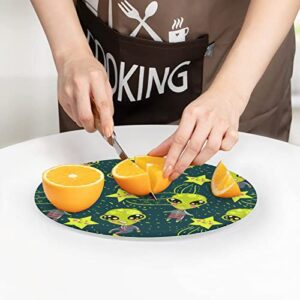 Alien Stars Cutting Board Tempered Glass Chopping Board for Kitchen Hotel