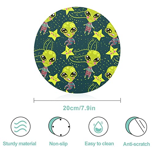 Alien Stars Cutting Board Tempered Glass Chopping Board for Kitchen Hotel