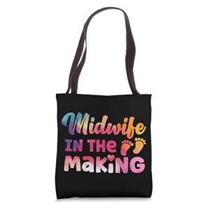 nurse midwife birth worker student watercolor midwife in the tote bag
