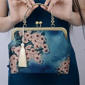 DANN Women's Vintage Shoulder Bag Women's Wedding Purse Flower Handbag Cross Bag