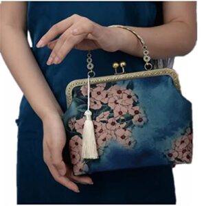 DANN Women's Vintage Shoulder Bag Women's Wedding Purse Flower Handbag Cross Bag