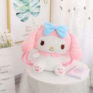 Anime Plush Backpack Cartoon Shoulder Bag Anime Toy Bag Kawaii Cosplay Cute Soft Bag for Birthday Gifts, Pink