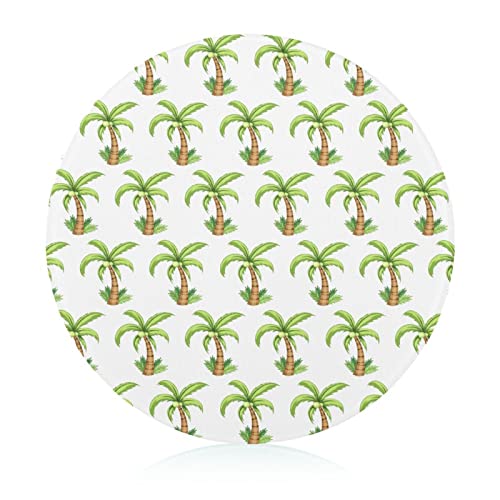 Tropic Palm Trees Cutting Board Tempered Glass Chopping Board for Kitchen Hotel