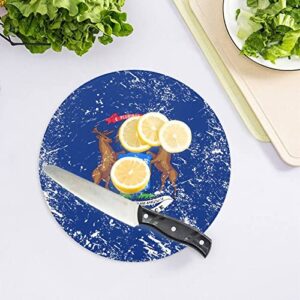 Michigan State Flag Cutting Board Tempered Glass Chopping Board for Kitchen Hotel