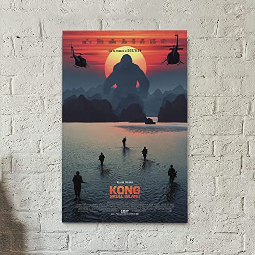 XIHOO Kong Skull Island Movie Poster for Home Decor Wall Art 11x17inch (28x43cm) Frameless Gift