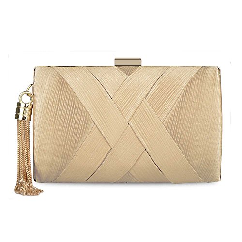 Adoranda Clutch Purses for Women Tassel Evening Bags for Wedding Prom Night out Party