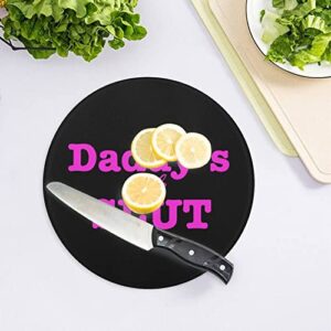 Daddy's Little Slut Cutting Board Tempered Glass Chopping Board for Kitchen Hotel