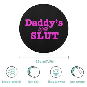 Daddy's Little Slut Cutting Board Tempered Glass Chopping Board for Kitchen Hotel