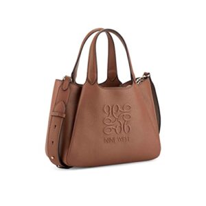 NINE WEST Emmaline Small Shopper, Saddle TAN