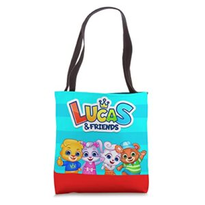 official lucas and friends by rv appstudios squad tote bag