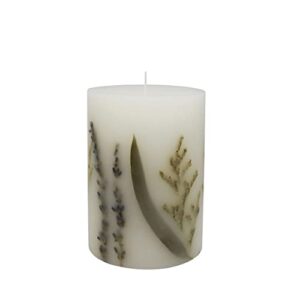 michaels home fragrance collection 3”; x 4”; bergamot & rosewood scented pillar candle by ashland®