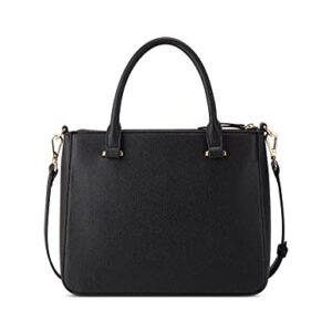 NINE WEST LUCIANNE Jet Set Satchel, Black