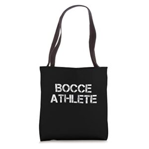bocce athlete – distressed sport design tote bag