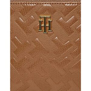 Tommy Hilfiger Antonella II Crossbody Bias Embossed PVC Cognac One Size