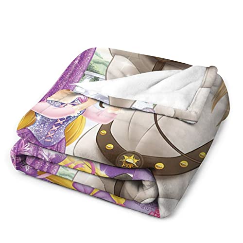 Cediyus Anime Princess Flannel Blanket - Cartoon Blanket Lightweight, Plush and Perfect for Girls and Women - 50"X40" All-Season Throw Blanket (40"x50")