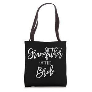 matching family wedding grandfather of the bride marriage tote bag
