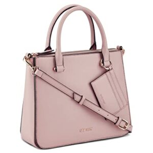 NINE WEST LUCIANNE Jet Set Satchel, Pale Pink