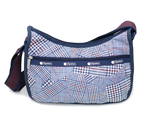 LeSportsac Classic Hobo Crossbody Handbag in Puzzled Plaid