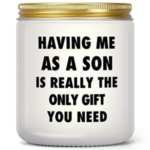 Gifts for Mom & Dad from Son, Funny Birthday Present for Mom, Gifts Idea for Dad, Mother's Day Gifts, Father's Day Gifts, Thanksgiving Christmas Valentines Gifts for Parents, Lavender Candles