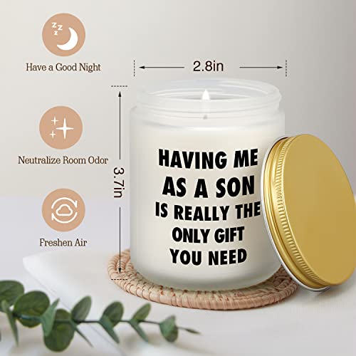 Gifts for Mom & Dad from Son, Funny Birthday Present for Mom, Gifts Idea for Dad, Mother's Day Gifts, Father's Day Gifts, Thanksgiving Christmas Valentines Gifts for Parents, Lavender Candles