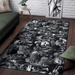 ohome design famous horror halloween area rug (large)