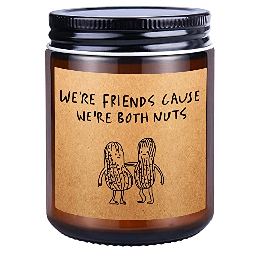 Best Friend Birthday Gifts for Women Men Sister, Unique Friendship Bday Candle Present for Female Her Bestie BFF Long Distance Relationship Girlfriend, Fun Anniversary Ideas (friend-nuts)