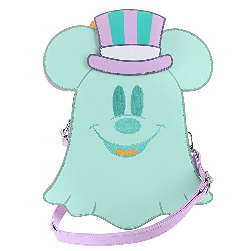 Loungefly Disney Pastel Ghost Minnie and Mickey Glow in the Dark Double Sided Women's Crossbody