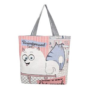 bisadon students fashion trendy ethnic style bags for women female shopping bag cartoon canvas embroidered locking backpack pink