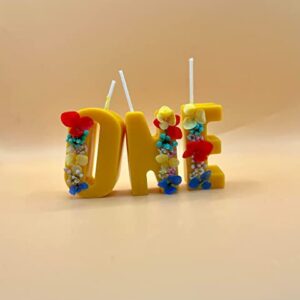 Personalized Birthday Candle. Cake Toppers. Candles with flowers. Candles for all occasions. (hot pink)